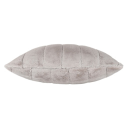 Paoletti Empress Grey Faux Fur Cushion - Size: 45 x 45 cm - Wilko - thumbnail 3