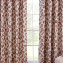 Regency Floral Jacquard Curtain Pink 137cm 168cm - Divante Finest - Wilko - thumbnail 6