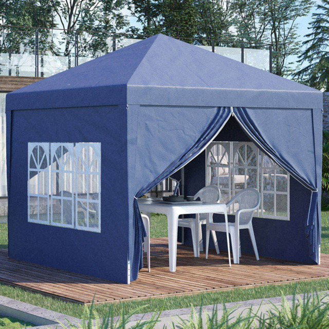 Outsunny 3 x 3m Blue Pop Up Water Resistant Camping Party Tent - Wilko - image 1