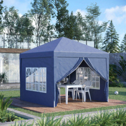 Outsunny 3 x 3m Blue Pop Up Water Resistant Camping Party Tent - Wilko - thumbnail 4