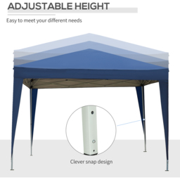 Outsunny 3 x 3m Blue Pop Up Water Resistant Camping Party Tent - Wilko - thumbnail 5