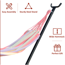 Outsunny Hammock Stand - Size: 286 x 117 x 110cm - Black - Wilko - thumbnail 6