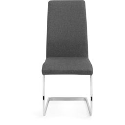 Julian Bowen Roma Set of 2 Slate Grey Cantilever Dining Chairs - Wilko - thumbnail 5