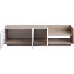 Decorotika Viano 3 Door 2 Shelf Cordoba and White TV Unit - Size: 43.1 x 167.6 x 35.3cm - Multi - Wilko - thumbnail 3
