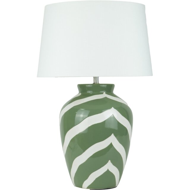 Laurel Table Lamp Green - Wilko - image 1