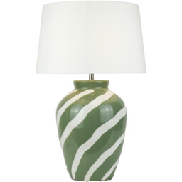 Laurel Table Lamp Green - Wilko - thumbnail 3