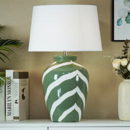Laurel Table Lamp Green - Wilko - thumbnail 4