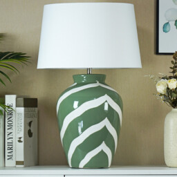 Laurel Table Lamp Green - Wilko - thumbnail 6