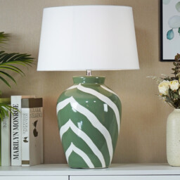 Laurel Table Lamp Green - Wilko - thumbnail 7