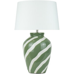 Laurel Table Lamp Green - Wilko - thumbnail 2