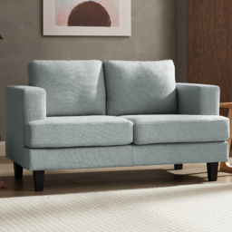 Home Detail Dale 2 Seater Pale Blue Linen Sofa - Wilko