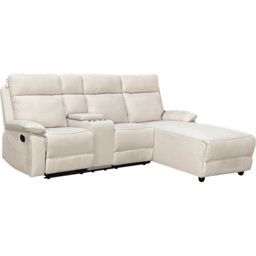 DS Living Sorento 3 Seater Cream Fabric Left Hand Chaise Corner Recliner Sofa - Wilko - thumbnail 6