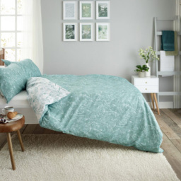 Deyongs Cow Parsley King Size Green Reversible Duvet Set - Wilko - thumbnail 3