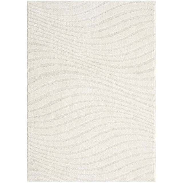 Desire Rugs Aya Cream Embossed Waves Rug 200 x 290cm - Wilko - image 1