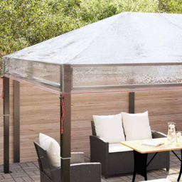 vidaXL 4 x 3m Transparent Single Tier Roof Gazebo Replacement Canopy - n/a - Wilko - thumbnail 6