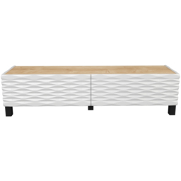 Decorotika Lerze 2 Door Oak and White TV Unit - Size: 40.3 x 150 x 35cm - Multi - Wilko - thumbnail 5