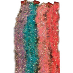 Single Neon Tinsel 2m in Assorted styles - Wilko