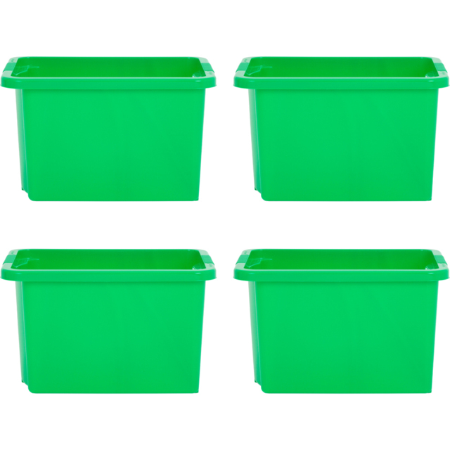 Wham 24L Green Stackable Storage Box 4 Pack - Wilko - image 1