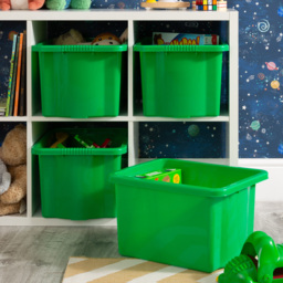 Wham 24L Green Stackable Storage Box 4 Pack - Wilko - thumbnail 3