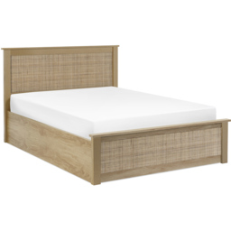 Julian Bowen Padstow Ottoman Double Oak Bed Frame - Brown - Wilko - thumbnail 3