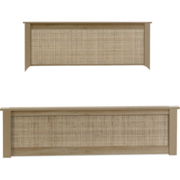 Julian Bowen Padstow Ottoman Double Oak Bed Frame - Brown - Wilko - thumbnail 4