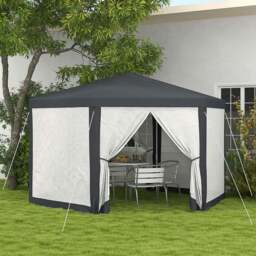 Outsunny 2 x 2m Dark Grey Hexagonal Gazebo - Wilko