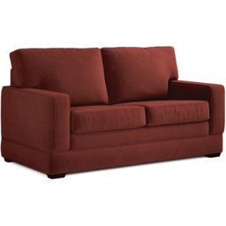 Jay-Be Urban 2 Seater Brushed Twill Burnt Amber Sofa Bed with e-Pocket Mattress - Orange - Wilko - thumbnail 3
