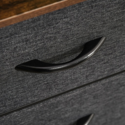 Portland 3 Drawers 2 Shelf Black Chest of Drawers - Wilko - thumbnail 4