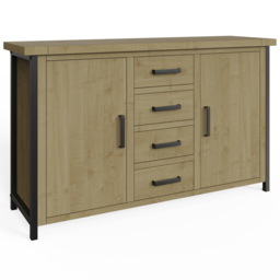 FWStyle Lowry Industrial Sideboard Large - Brown - Wilko - thumbnail 3
