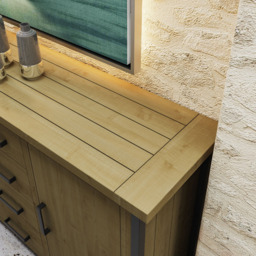 FWStyle Lowry Industrial Sideboard Large - Brown - Wilko - thumbnail 5
