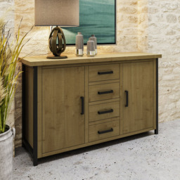 FWStyle Lowry Industrial Sideboard Large - Brown - Wilko - thumbnail 6