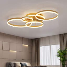 Living and Home Golden Loops LED Ceiling Light - Wilko - thumbnail 3