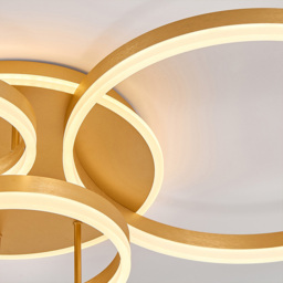 Living and Home Golden Loops LED Ceiling Light - Wilko - thumbnail 6