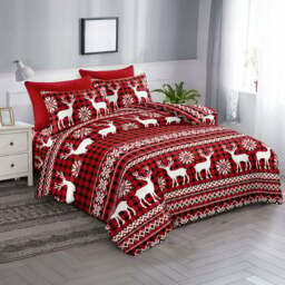Groundlevel Single Nordic Stag Christmas Duvet Set - Multi - Wilko - thumbnail 1