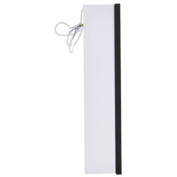 Living and Home White Black Framed LED Mirror Bathroom Cabinet - Size: 60 x 80 x 21cm - Wilko - thumbnail 5