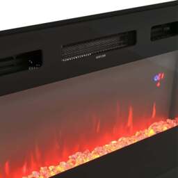 Living and Home 3 Flame Colour Black Surround Set TV Stand Electric Fireplace 36 inch - Size: 58.5 x 178 x 35 cm - Wilko - thumbnail 4