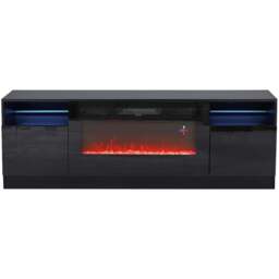 Living and Home 3 Flame Colour Black Surround Set TV Stand Electric Fireplace 36 inch - Size: 58.5 x 178 x 35 cm - Wilko - thumbnail 3