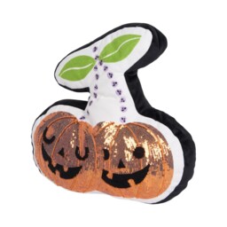 Pumpkin Cherries Shaped Cushion Orange and White - Haunted Hallows - Wilko - thumbnail 3