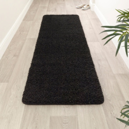 My Rug Black Rug 67 x 300cm - Size: 67 x 300 x 2cm - Wilko - thumbnail 3
