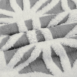 Velosso Grey Orbit Sherpa Throw 127 x 152cm - Size: 127 x 152 x 1cm - Wilko - thumbnail 4