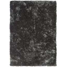 Origins Charcoal and Black Glamour and Shimmer Rug 160 x 230cm - Origins Rugs - Wilko