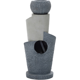 Charles Bentley Seine 3 Tier Grey Cascading Spiral Water Feature with LEDs - Size: 66.5 x 28 x 28cm - Wilko - thumbnail 7