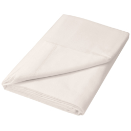 Helena Springfield Super King Size Ivory Brushed Cotton Flat Bed Sheet - Wilko
