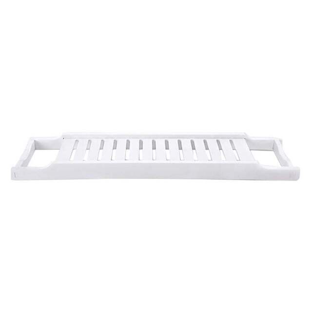Bamboo Bath Tray White - Size: 4.5 x 70 x 14.6cm - Living and Home - Wilko - image 1