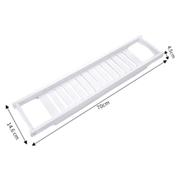 Bamboo Bath Tray White - Size: 4.5 x 70 x 14.6cm - Living and Home - Wilko - thumbnail 7