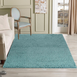 Desire Rugs Oxford Duck Egg Plain Shaggy Rug 120 x 170cm - Duckegg - Wilko - thumbnail 3