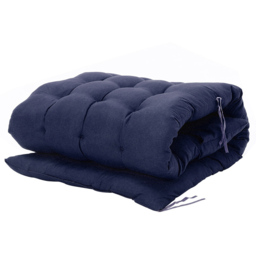 Living and Home Blue Sun Lounger Seat Pad Cushion - Size: 8x160x50cm - Wilko - thumbnail 5