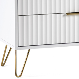 Julian Bowen Murano 3 Drawer Matt White Chest of Drawers - Wilko - thumbnail 7
