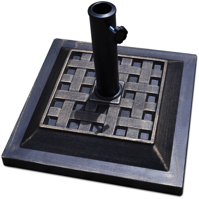 Costway Garden Square Parasol Base 12kg - Size: 61 x 52 x 12cm - Multi - Wilko - image 1