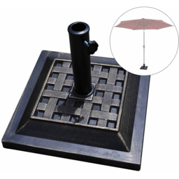 Costway Garden Square Parasol Base 12kg - Size: 61 x 52 x 12cm - Multi - Wilko - thumbnail 4